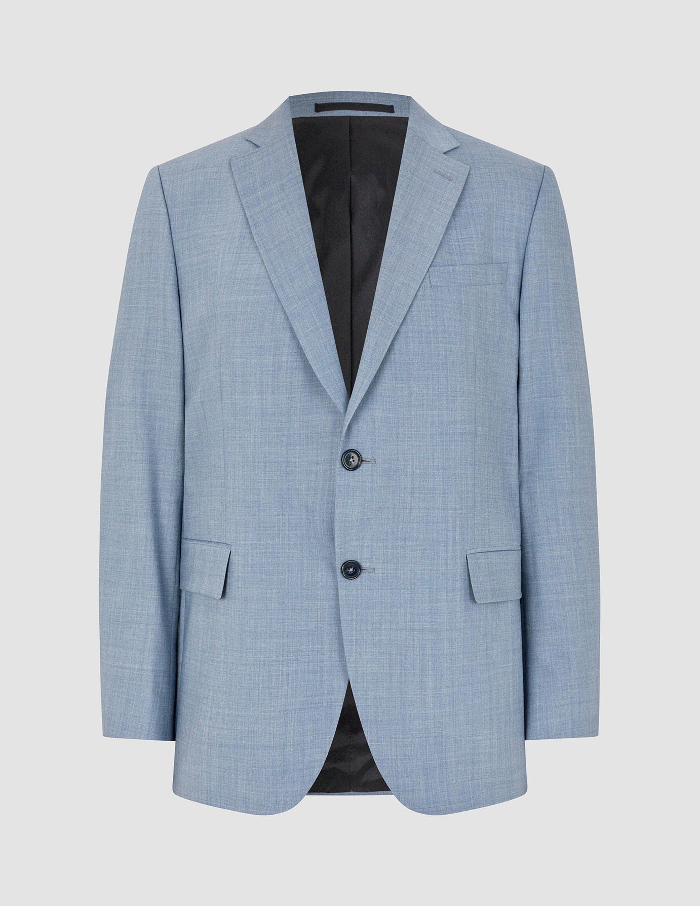 Tech Wool Blazer Light Blue Slim